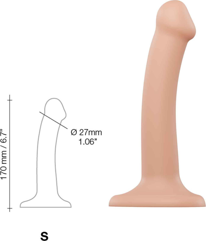 Bøybar Dildo Dual Density Small - 17 cm