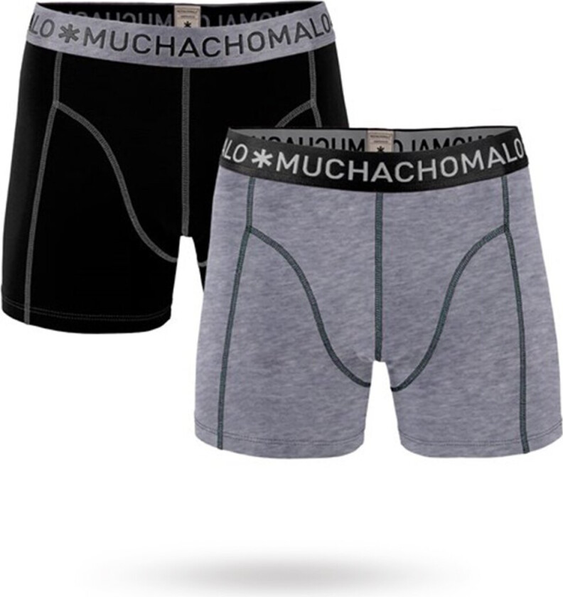 Basic Grey/Black - 2-pack Boxershorts
