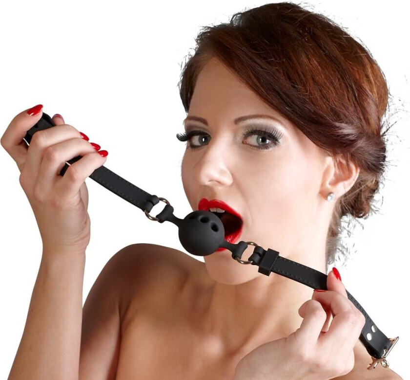 Breathable Silicone Gag - Black