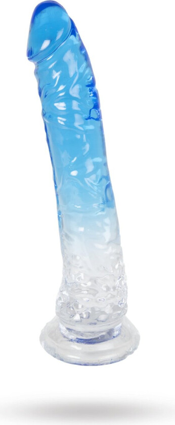 Dual Color Dildo 20 cm - Blue & Clear