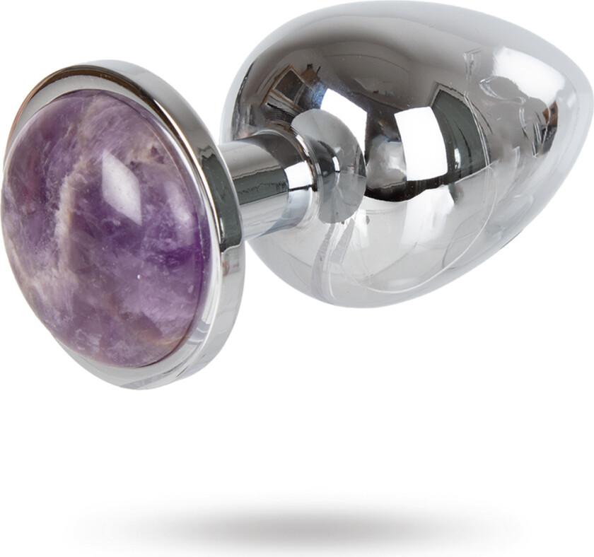 Metal Plug Gemstone Purple - Large