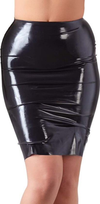 Waist High Latex Skirt