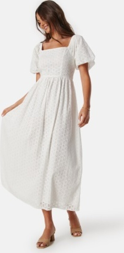 Slfanelli On Off Ankle Dress Snow White 36