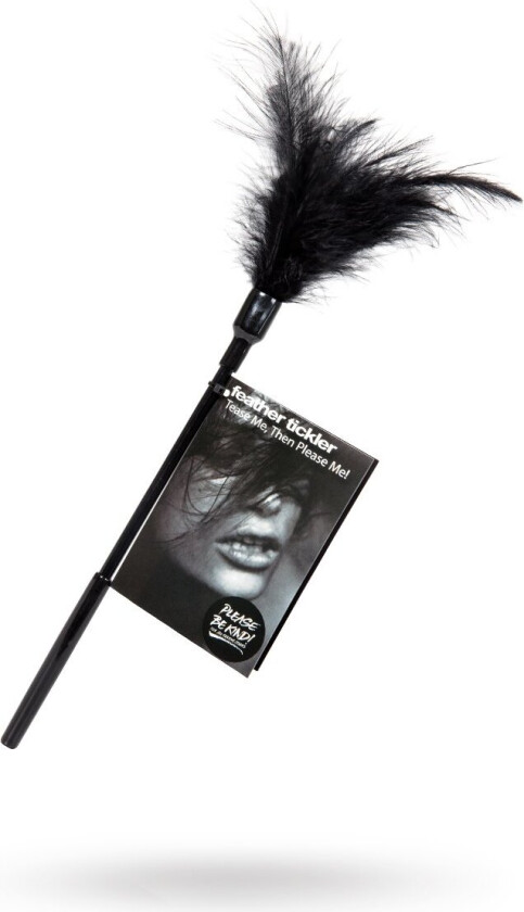 Tease Me Then Fuck Me Feather Tickler - Black