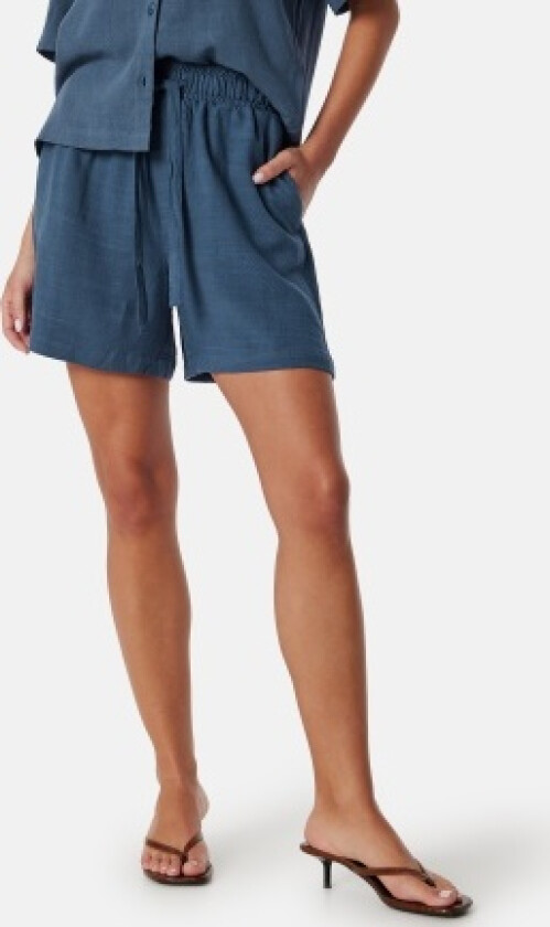 Objsanne HW Wide Shorts Denim 44