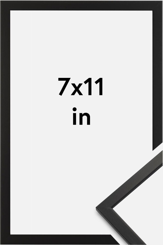 Ramme Edsbyn Akrylglass Svart 7x11 Inches (17,78x27,94 Cm)
