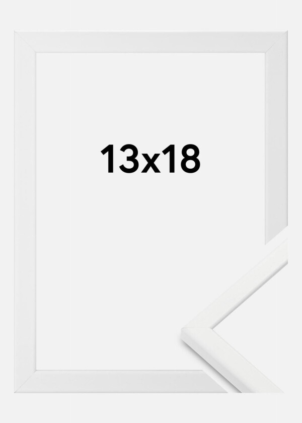 Ramme Kaspar Akrylglass Hvit 13x18 Cm