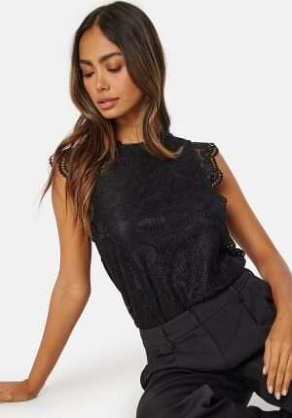 Pcolline SL Lace Top Black M