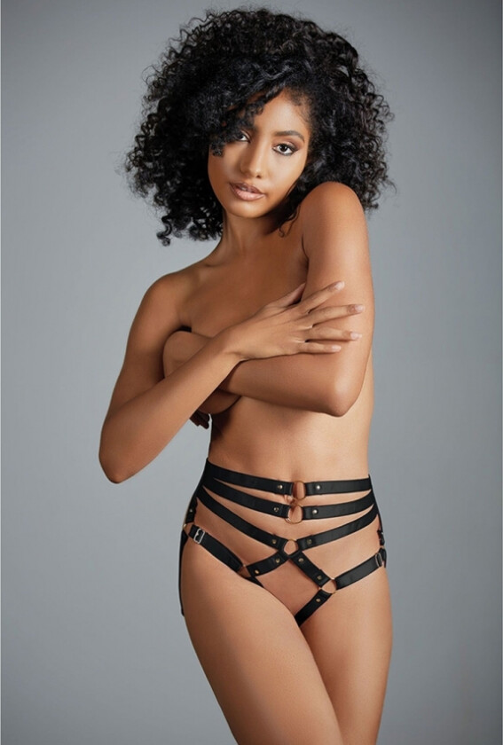 Ava Strappy Ouvert Panty - Onesize