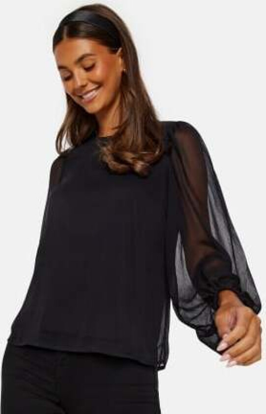 Falia O-Neck L/S Top Black 34