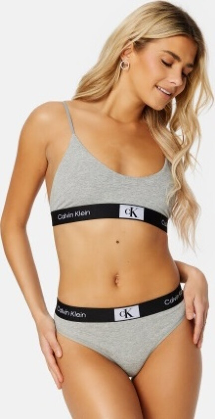 Unlined Bralette P7A Grey Heather L