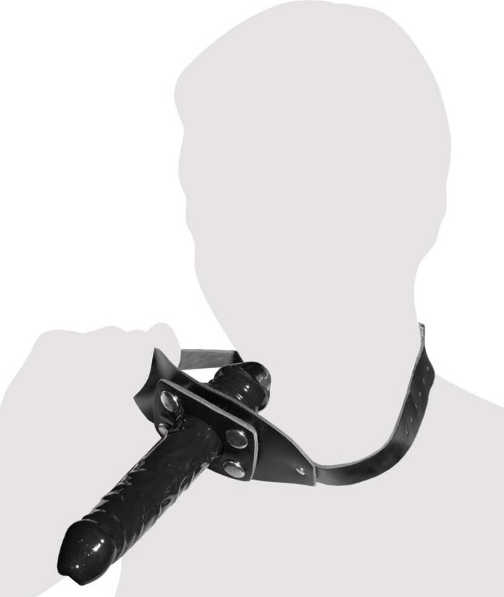 Zado Leather Head Dildo Gag Strap-on