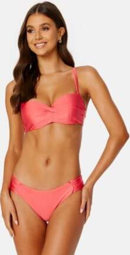 Mila Twisted Bikini Top Coral 75A