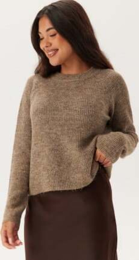 Ellen LS O-Neck Knit Fossil L