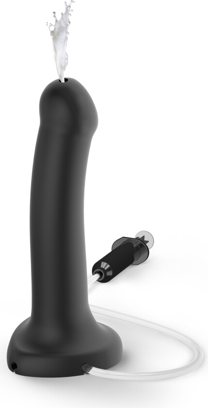 SEMI-REALISTIC CUM DILDO LARGE - Svart