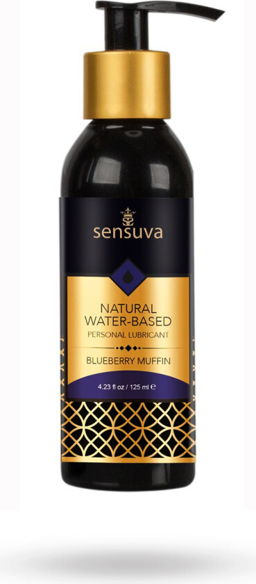 SENSUVA - NATURAL WATER-BASED PERSONAL LUBRICANT BLUEBERRY MUFFIN 125 ML