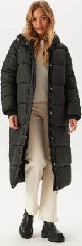 Pcmaddie Long Puffer Jacket Black M