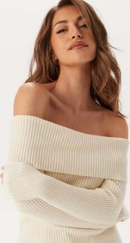 Onlkatia Ls Off Shoulder Knt Whitecap Gray L