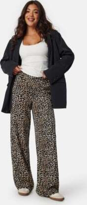 Objalba Lisa Wide Pant Print Humus AOP:LEO 38