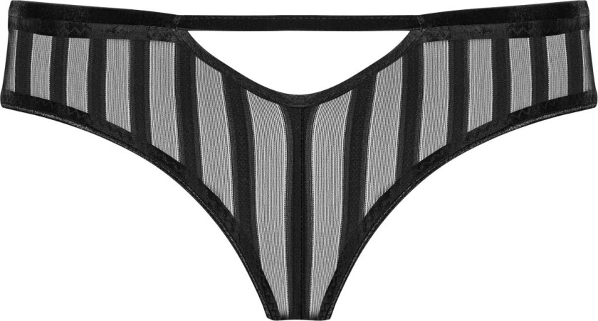 Stripete stringtruse i tyll