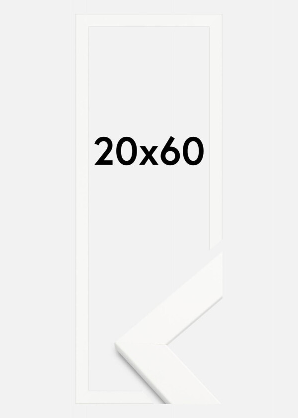 Ramme Trendline Akrylglass Hvit 20x60 Cm
