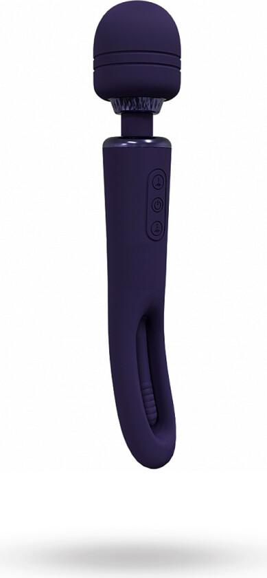 Kiku - Rechargeable Double Ended Wand with Innovative G-Spot Flapping Stimulator - Purple