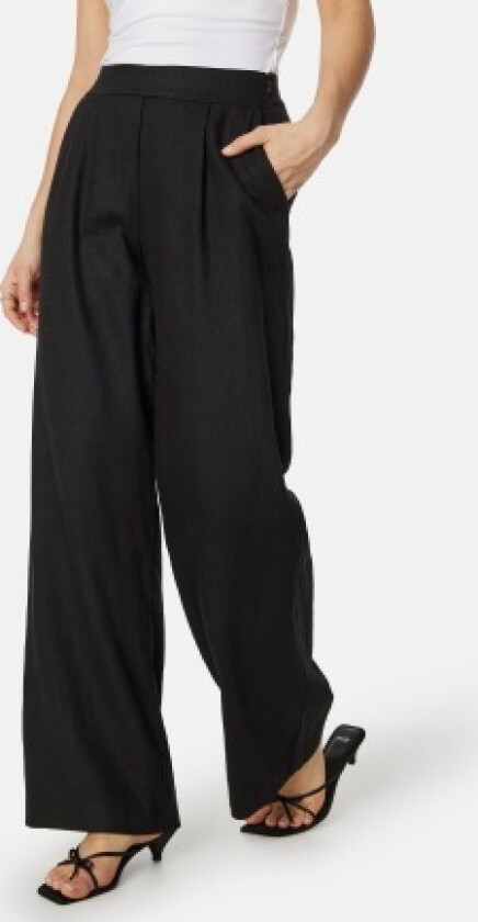 Vijolanda High Waist pleated pants Black 40