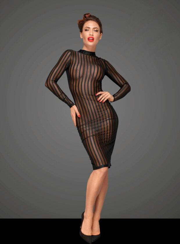 Classic Dress Made Of Elastic Tulle