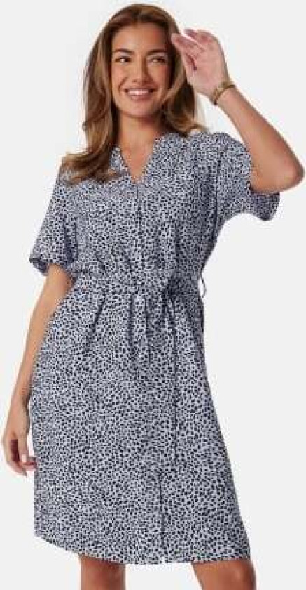 Objjacira S/S Shirt Dress Blue/Patterned 44