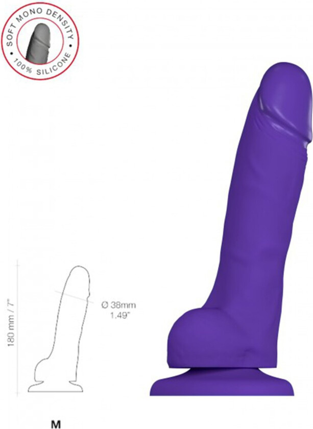SOFT REALISTIC DILDO PURPLE - MEDIUM