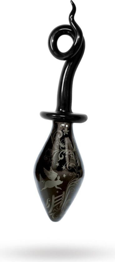 Fashionistas Glass Pigtail Butt Plug - Large