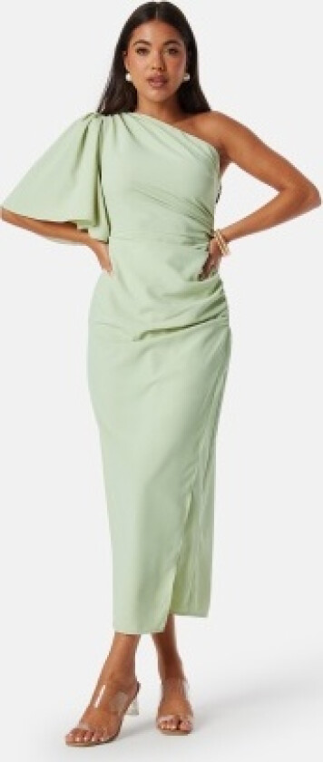 One Shoulder Dress Light green 36