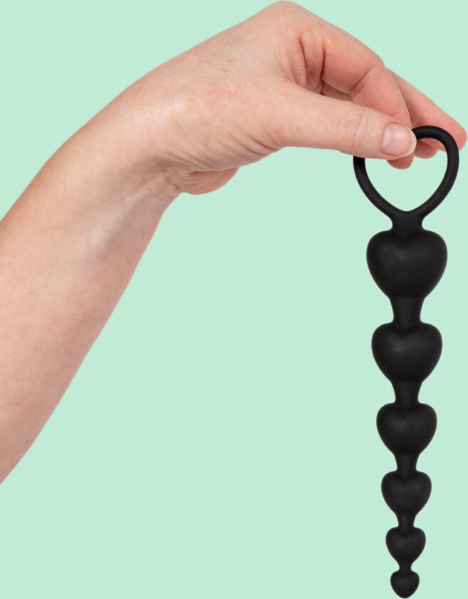 Black Silicone Anal Beads