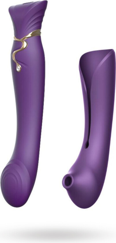 Queen G-punktvibrator med Pulse Wave & Sugefunksjon - Lilla