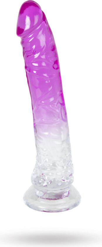Dual Color Dildo 20 cm - Purple & Clear