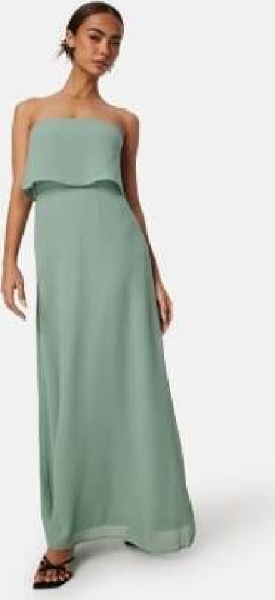 Milina Strap Maxi Dress Green Milieu 42