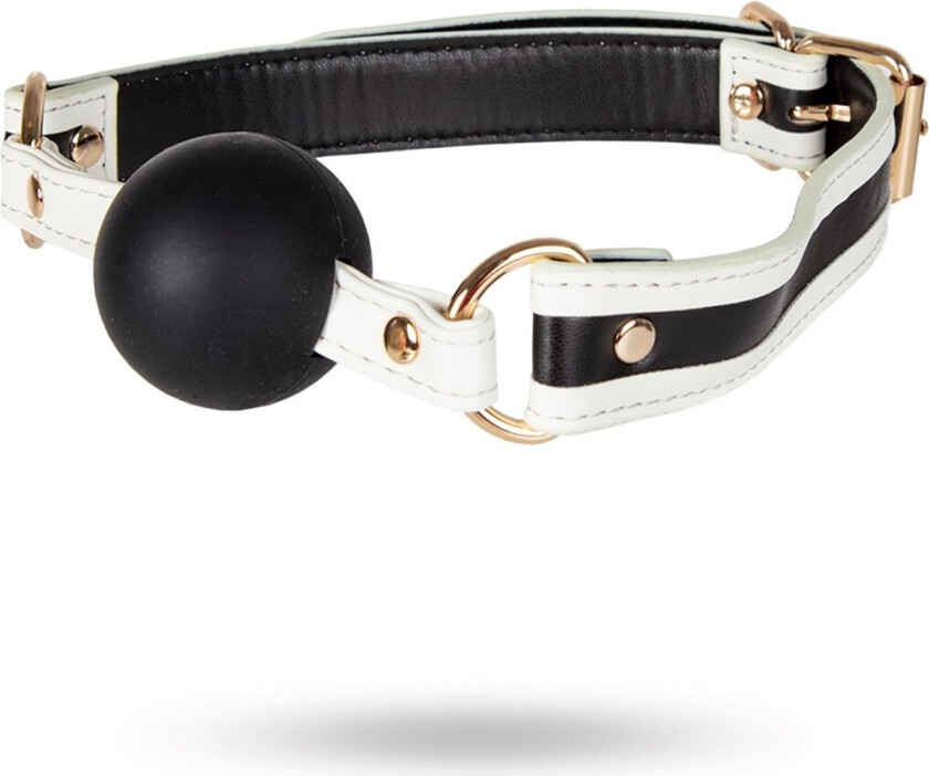 Glow-in-the-Dark Gag - Hvit/Svart/Gull