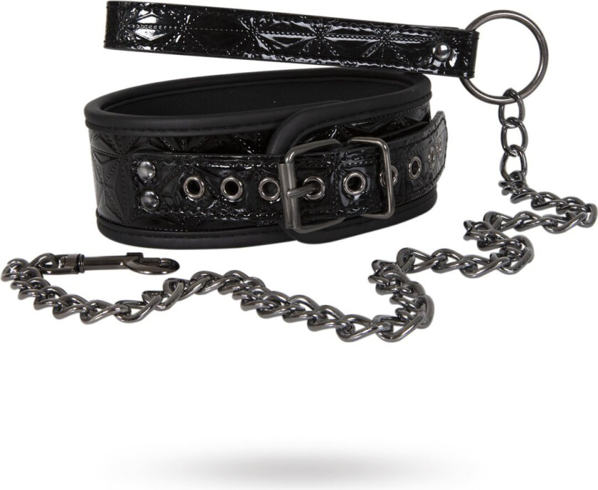 Black - Halsbånd med Kobbel
