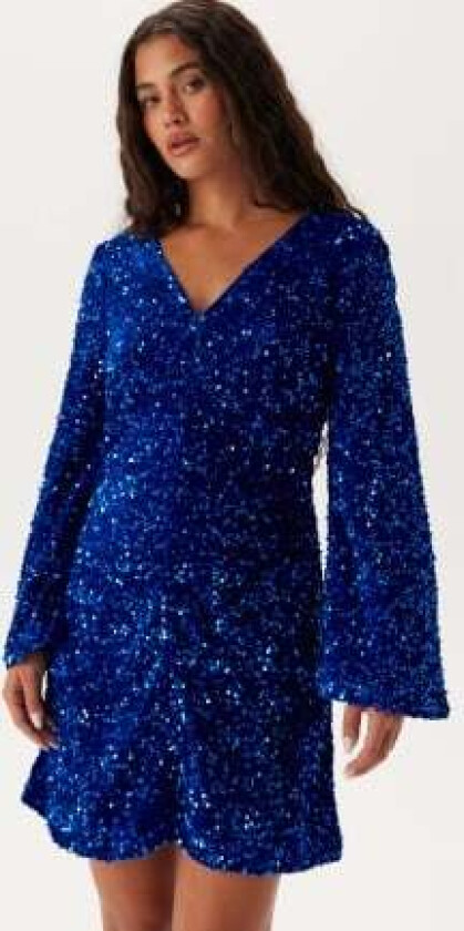 Vibarina Glitter Dress Navy Blazer Detail:SEQUINS M