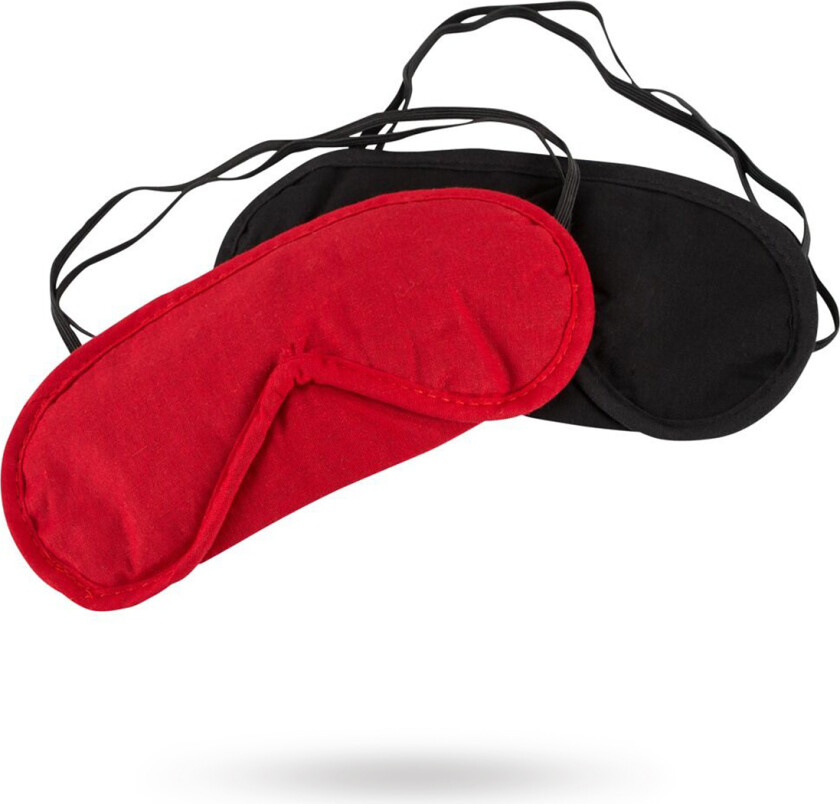 Blindfold Set pack of 2 - Red/Black