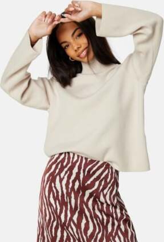 Reynard Square Sleeve Pullover Silver Gray XL