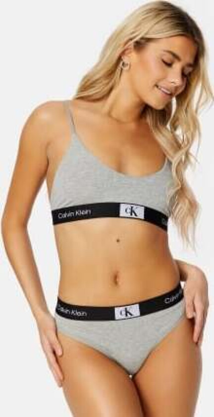 Unlined Bralette P7A Grey Heather XS