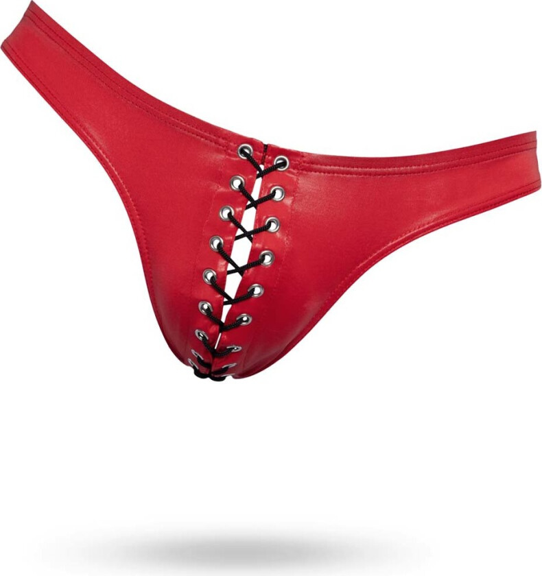 Briefs - Truse med snøring - Rød