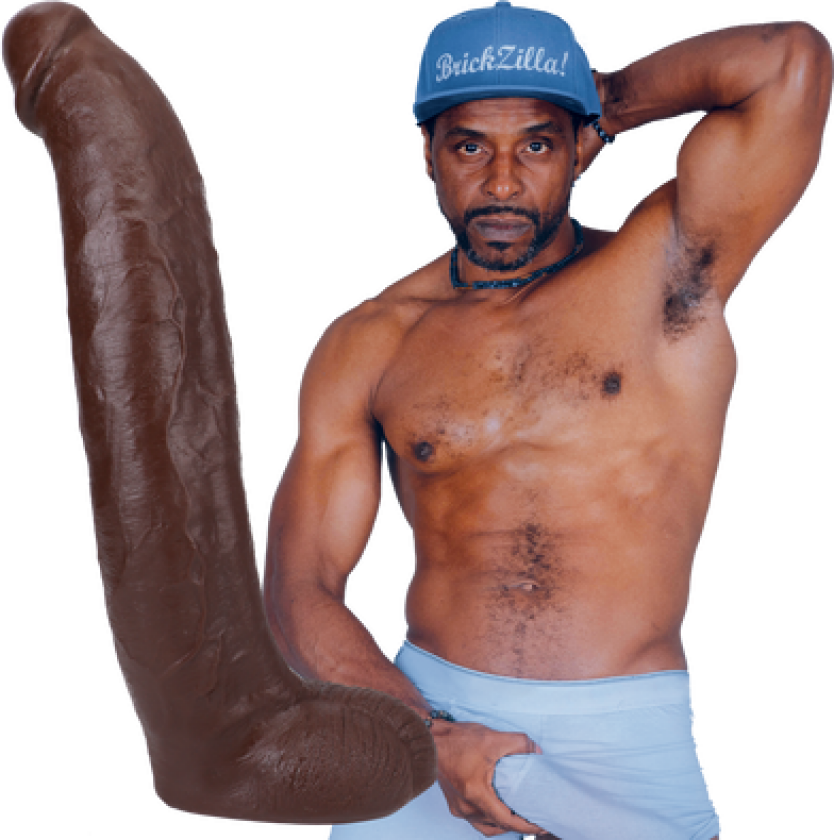 Brickzilla ULTRASKYN Dildo 33 cm - Chocolate