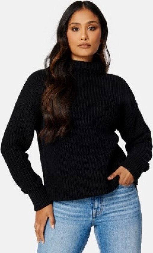 Slfselma LS Knit Pullover Black XL