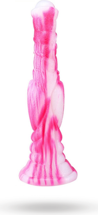 Monster Dildo Long White-Pink 30cm