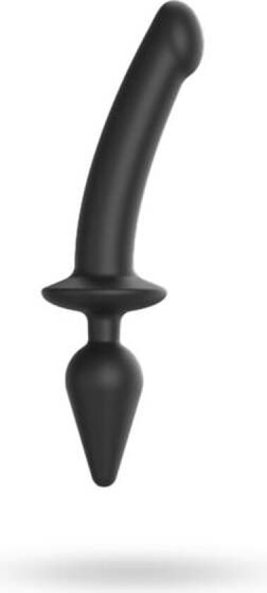 SWITCH PLUG-IN SEMI-REALISTIC DILDO BLACK - XXL