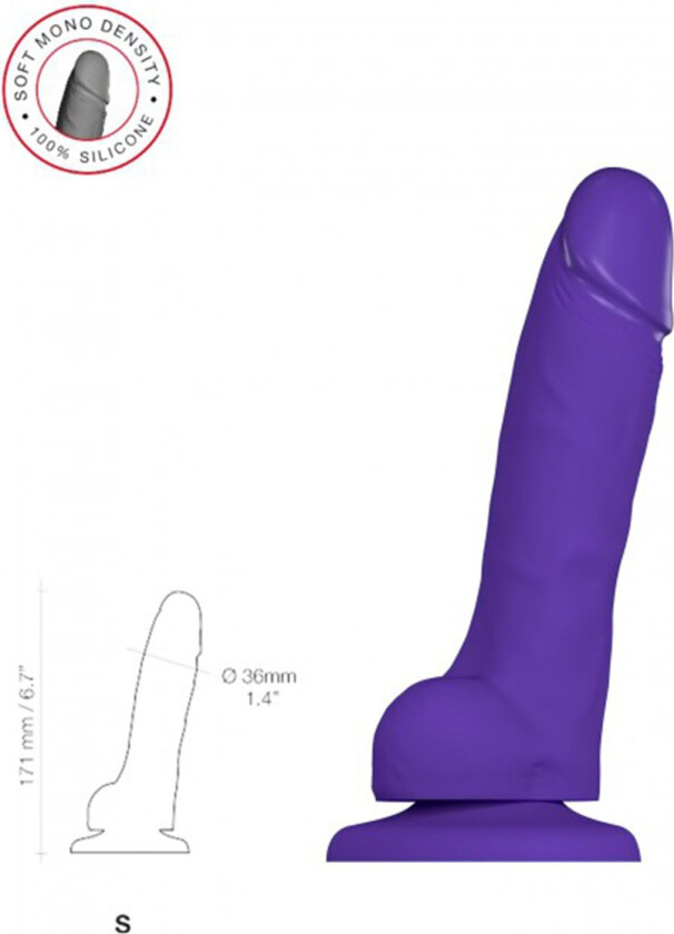 SOFT REALISTIC DILDO PURPLE - SMALL