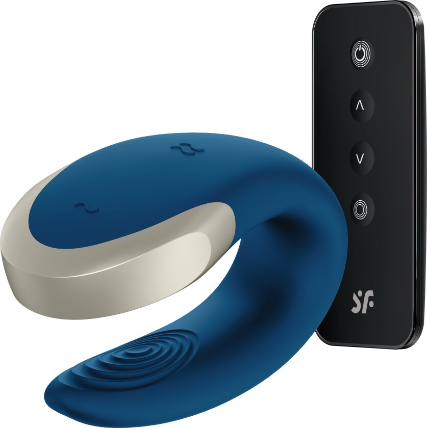 Double Love Luxury Partner Vibrator - Blå