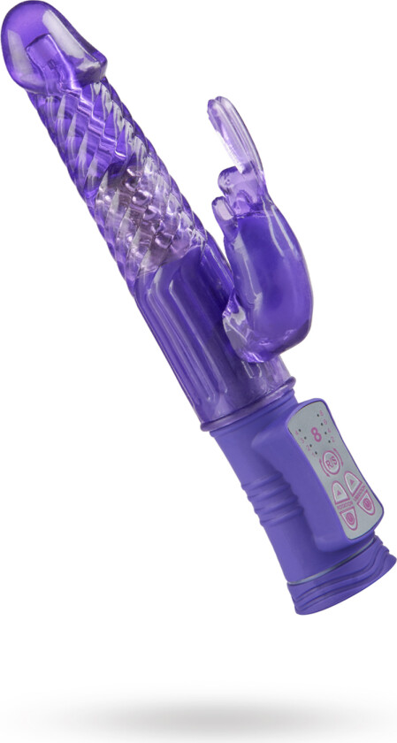 Happy Hugging Bunny Med Roterende Kuler - Purple